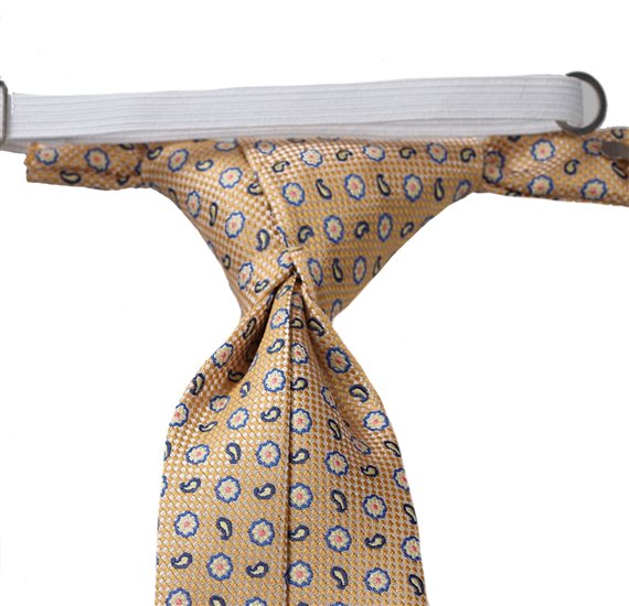 Corbata Niño Amarilla Flores