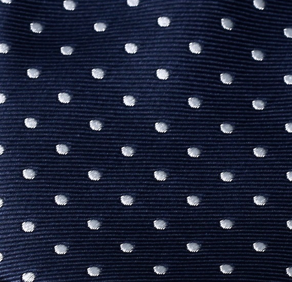 Corbata Niño Azul con Lunares