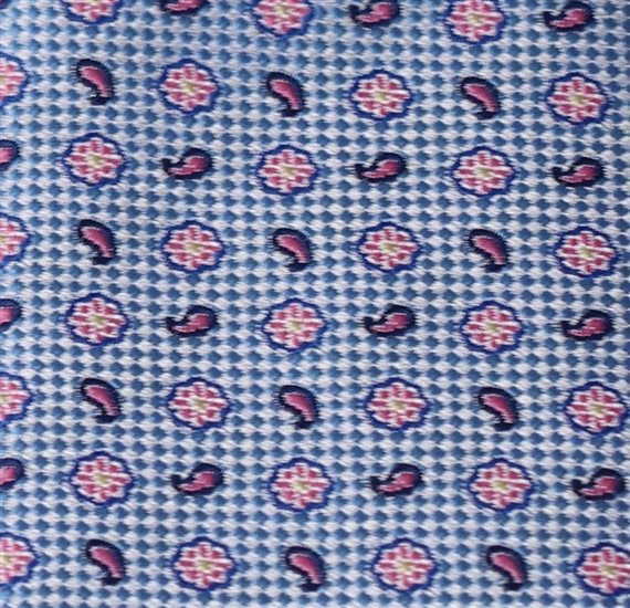 Corbata Niño Azul Flores