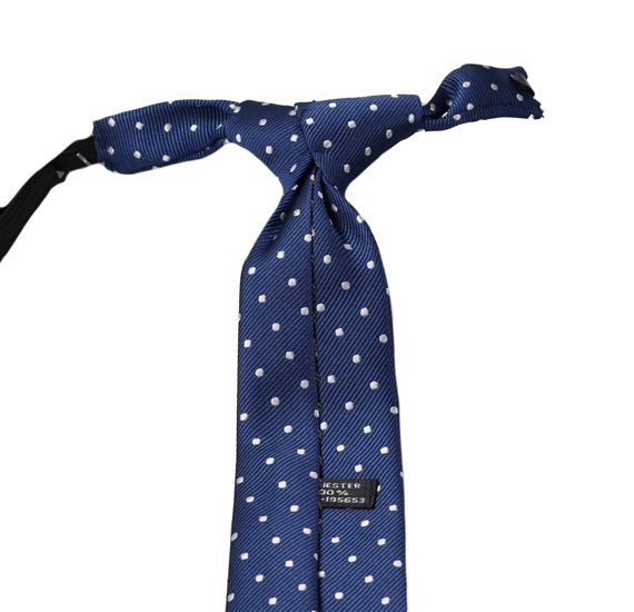 Corbata Niño Azul Lunares