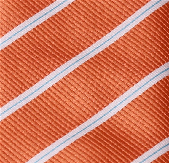 Corbata Niño Naranja Rayas