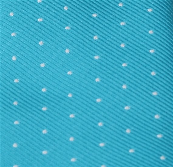 Corbata Niño Turquesa Lunares