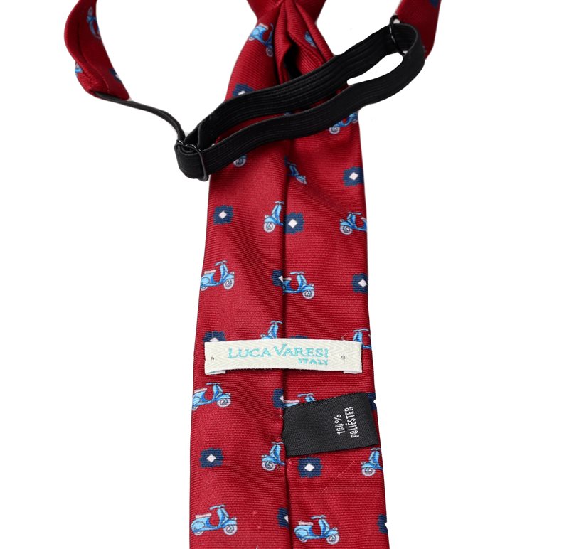 Corbata Niño Vespas Granate