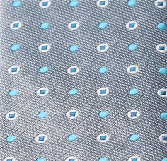 Corbata Niños Gris Lunares