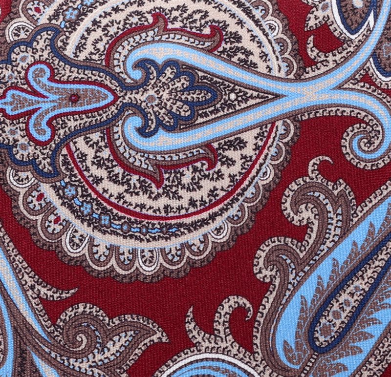 Corbata Seda Burdeos Cachemir