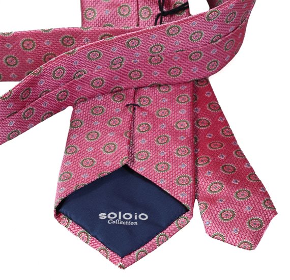 Corbata Seda Rosa Soloio