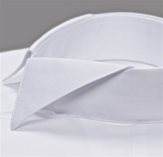 CUELLO CAMISA ETIQUETA WHITE PARA PAJARITA