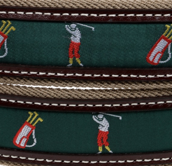Detalle cinturón Golf verde oscuro