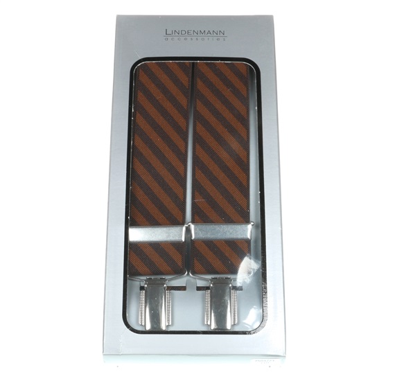 Estuche tirante rayas marrón - Pisa 31