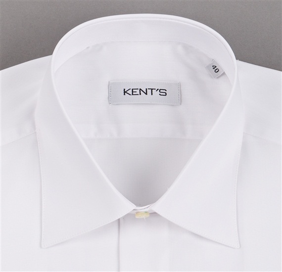 Camisa Kents Vestir Estéreo Blanca Cuello