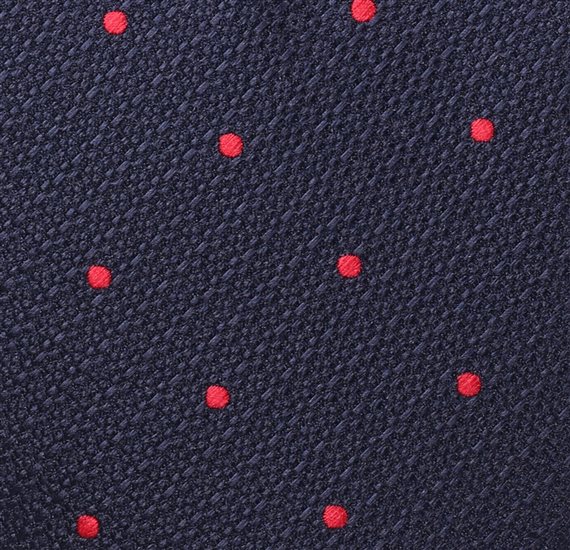 Corbata Cadete Azul Lunares