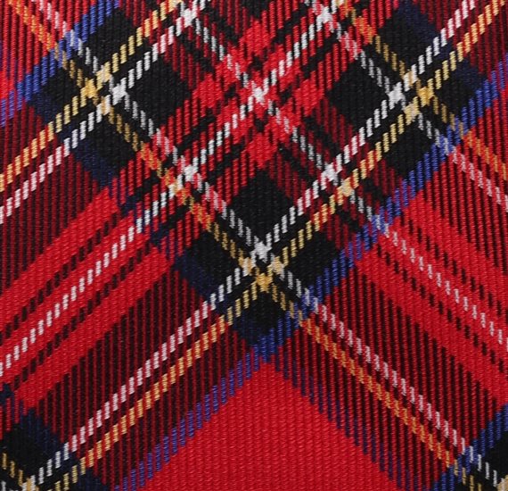 Corbata Cadete Seda Cuadro Escocés