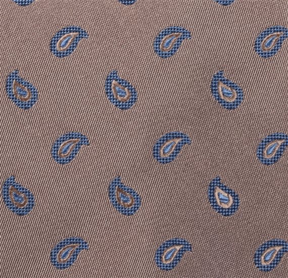 Corbata Camel Cachemir Celeste