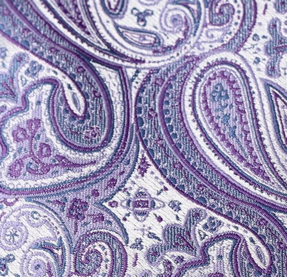 Corbata de Niño Paisley Morada