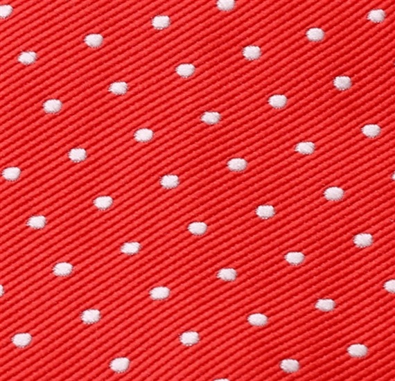 Corbata de Niño Roja con Lunares
