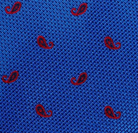 Corbata Estrecha Azulona Paisley