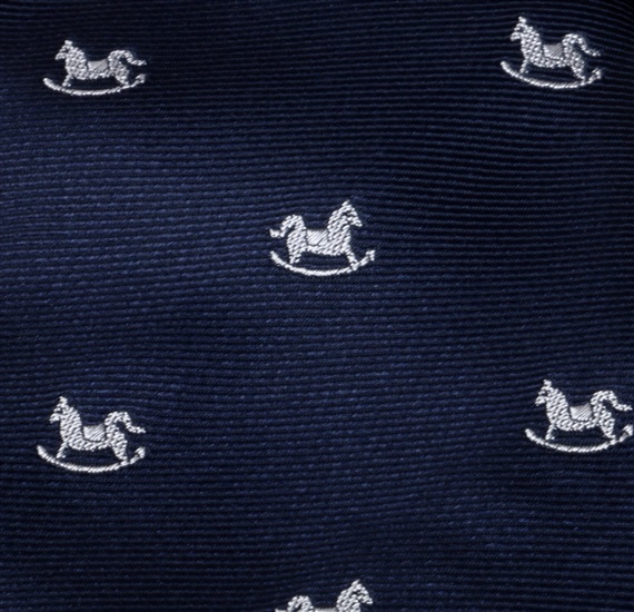 Corbata Niño Azul Caballitos
