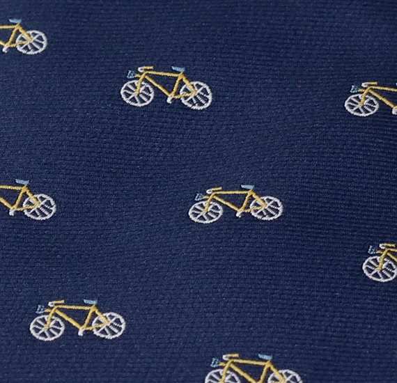 Corbata Niño Azul con Bicicletas
