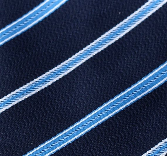 Corbata Niño Azul con Rayas