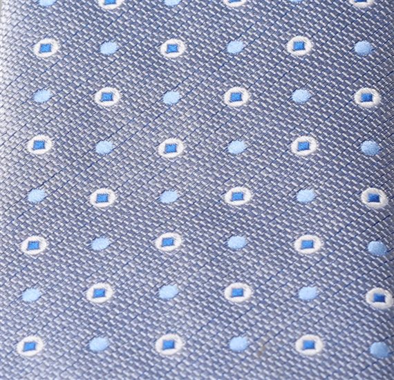 Corbata Niño Azul Lunares