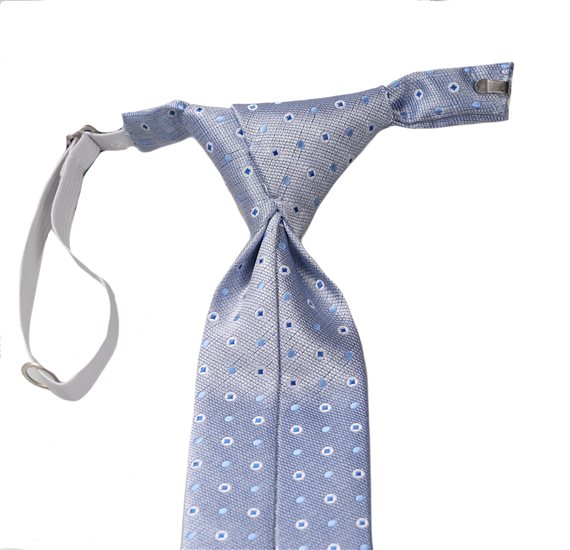 Corbata Niño Azul Lunares