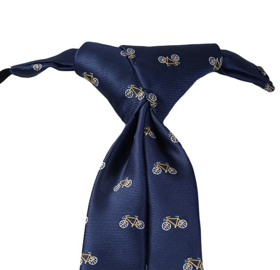 Corbata Niño Azul Marino con Bicicletas