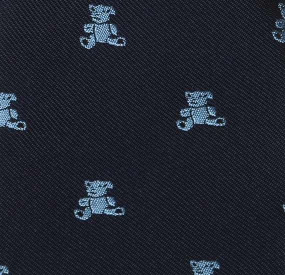 Corbata Niño Azul Marino con Ositos