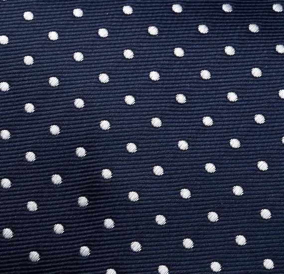 Corbata Niño Azul Marino Lunares Blancos