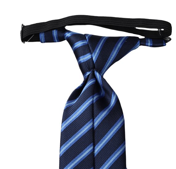 Corbata Niño Azul Rayas