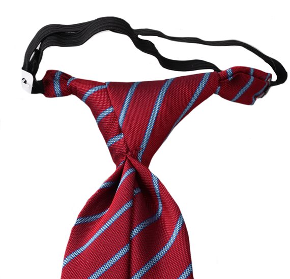 Corbata Niño Burdeos Rayas