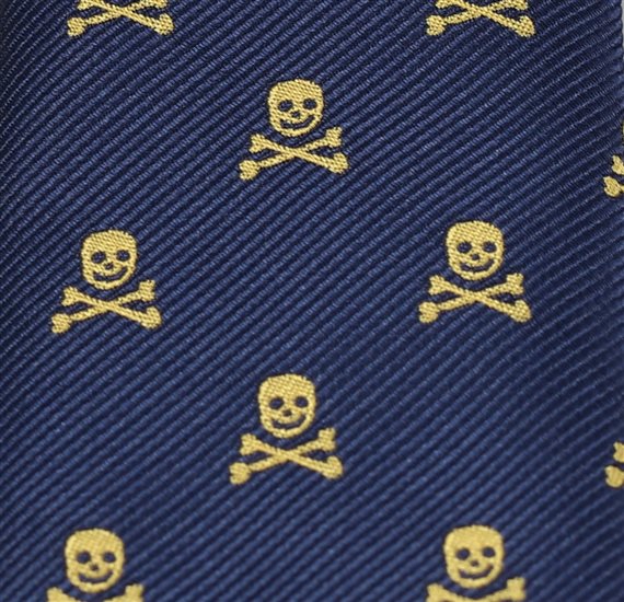 Corbata Niño Calaveras Tejido