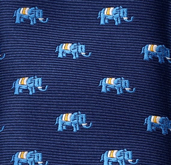 Corbata Niño con Elefantes