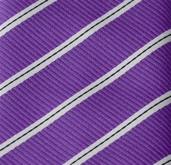 Corbata Niño Morada Rayas