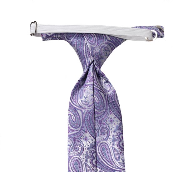 Corbata Niño Paisley Morada