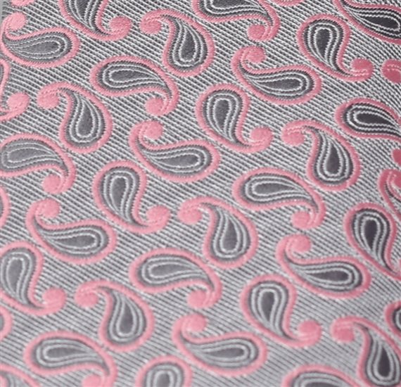 Corbata Niño Paisley Rosa