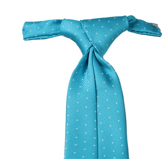 Corbata Niño Turquesa Lunares