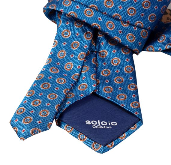 Corbata Seda Azul Soloio