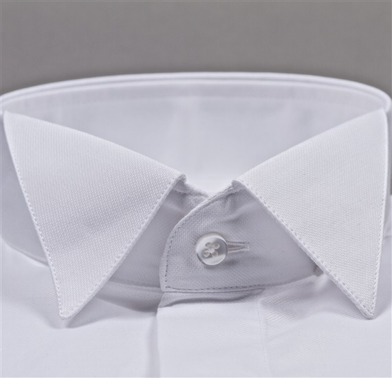 CUELLO CAMISA ETIQUETA WHITE PARA PAJARITA