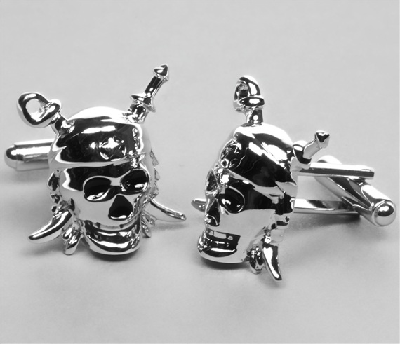 Gemelos Calavera Pirata