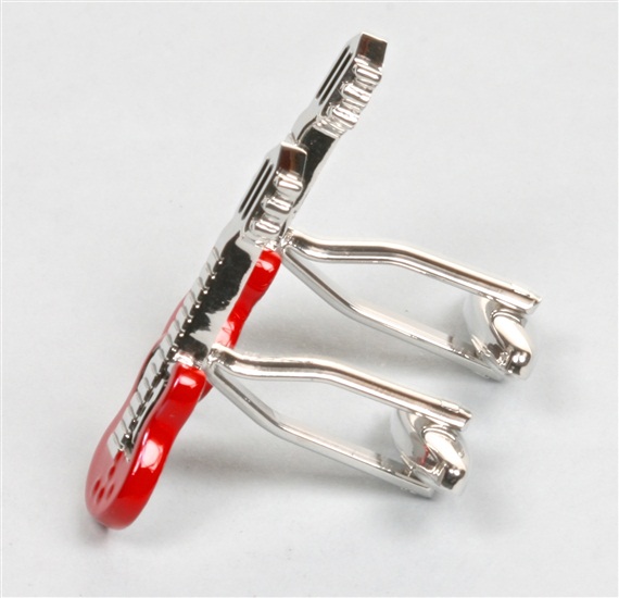 Gemelos Guitarra Roja Lateral