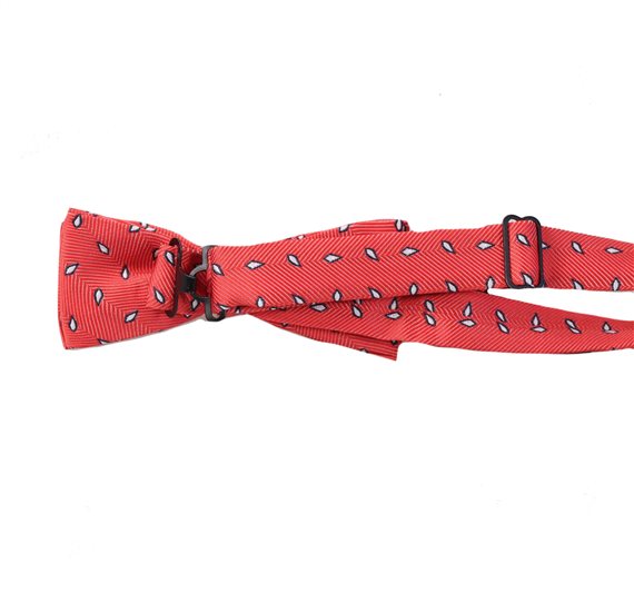 Pajarita Niño Rojo Coral Hojas