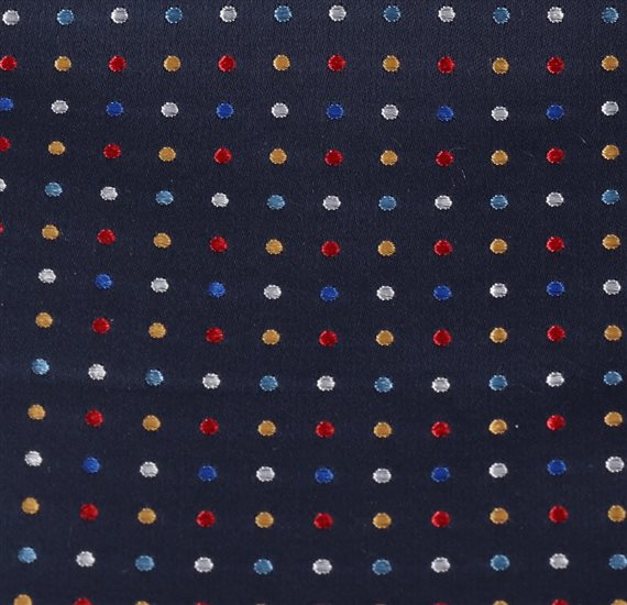 Pañuelo Bolsillo Azul Lunares