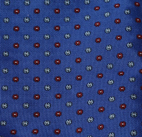 Pañuelo Bolsillo Azul Royal Flores