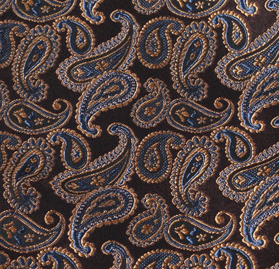Pañuelo Bolsillo Marrón Paisley