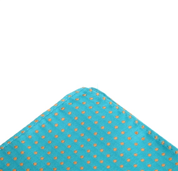 Pañuelo Bolsillo Niño Turquesa Seda