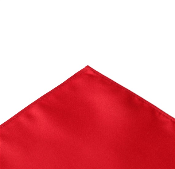 Pañuelo bolsillo raso rojo
