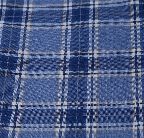 Pañuelo de bolsillo cuadros azules
