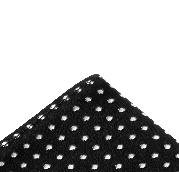 Pañuelo de Bolsillo Niño Seda Negra