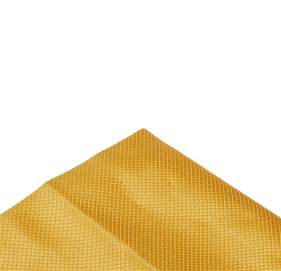 Pañuelo de bolsillo raso amarillo