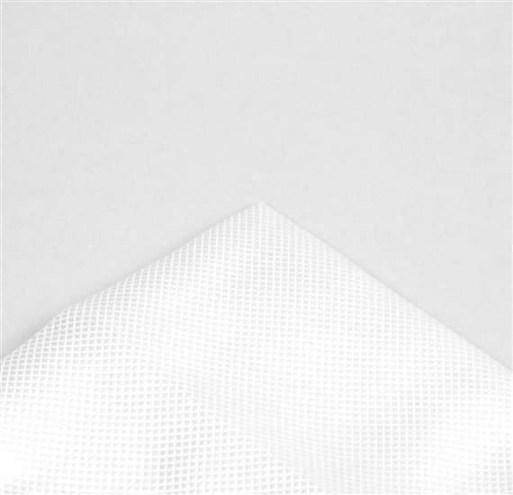 Pañuelo de bolsillo raso blanco